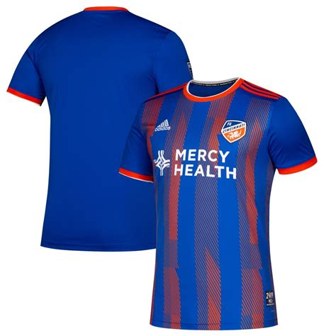 Mens FC Cincinnati Jerseys, 2019 Fire Jersey, Kit, Uniform